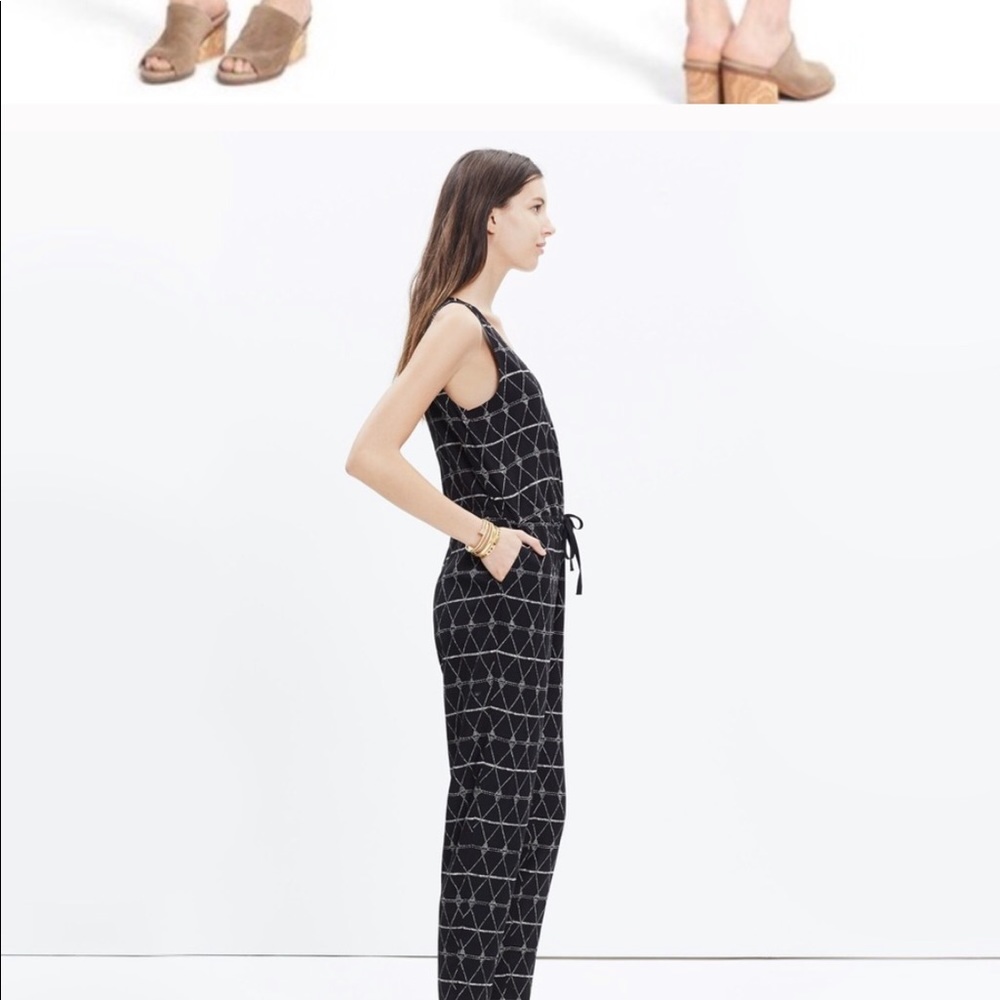 Madewell diamond print jumpsuit